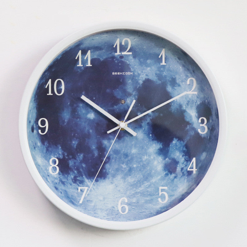12-inch Wall Clock Blue Moon