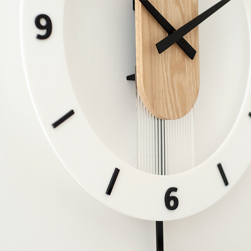 Nordic Modern Solid Wood Wall Watch