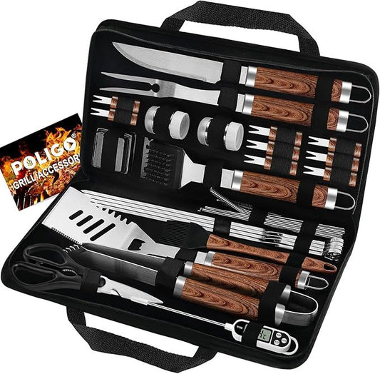 POLIGO 29 PCS BBQ Grill Accessories Stainless Steel