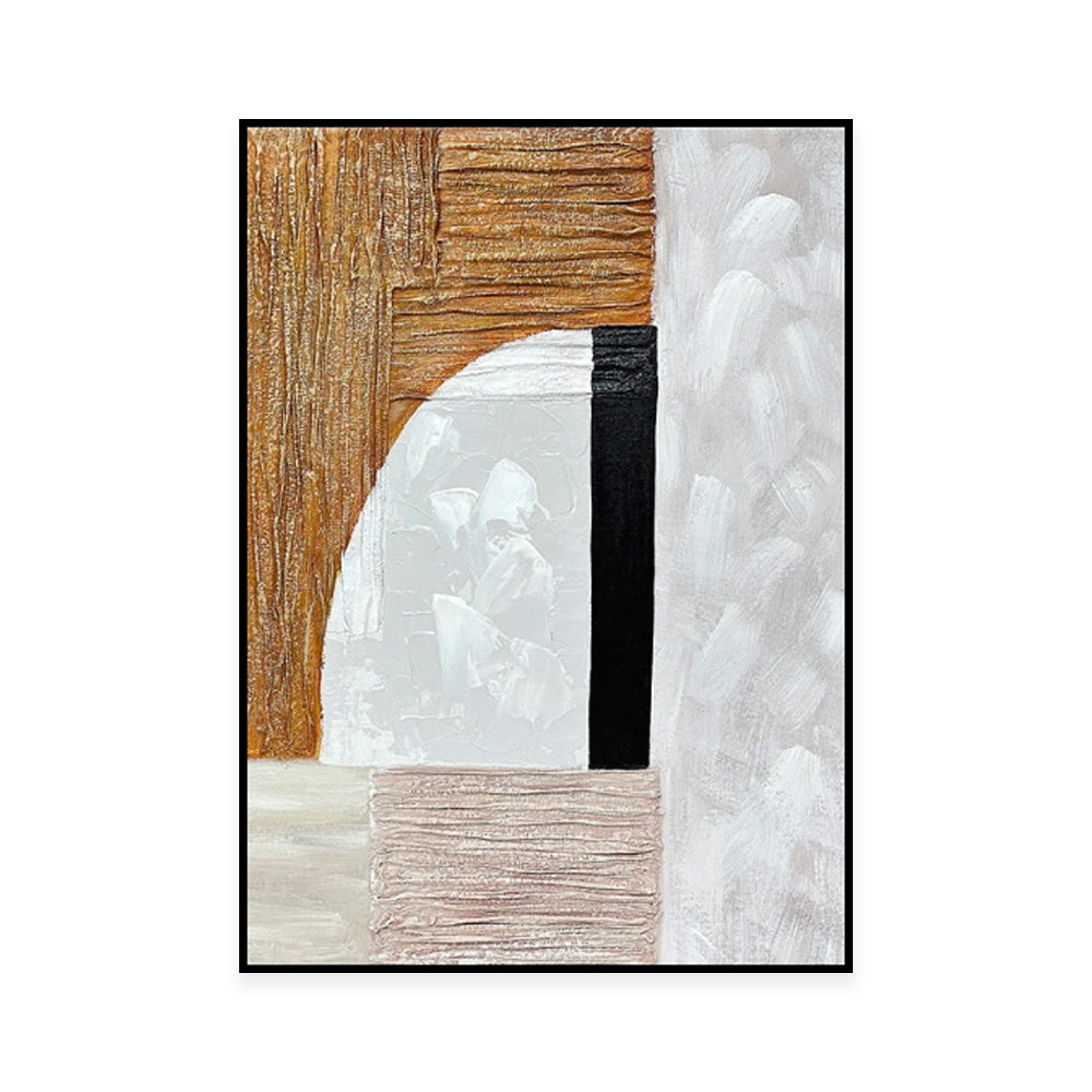 Modern Gold  Abstract Handmade Oil Painting Wall Art