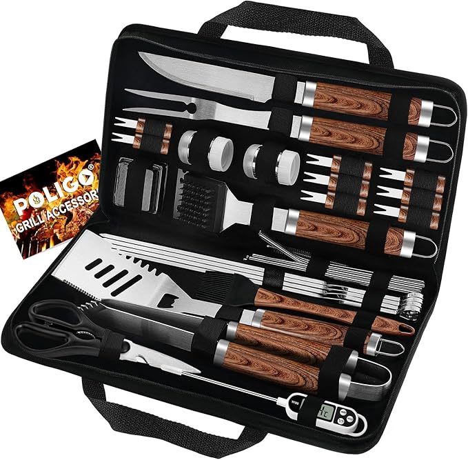 POLIGO 29 PCS BBQ Grill Accessories Stainless Steel