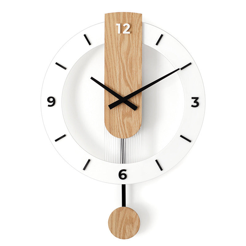 Nordic Modern Solid Wood Wall Watch