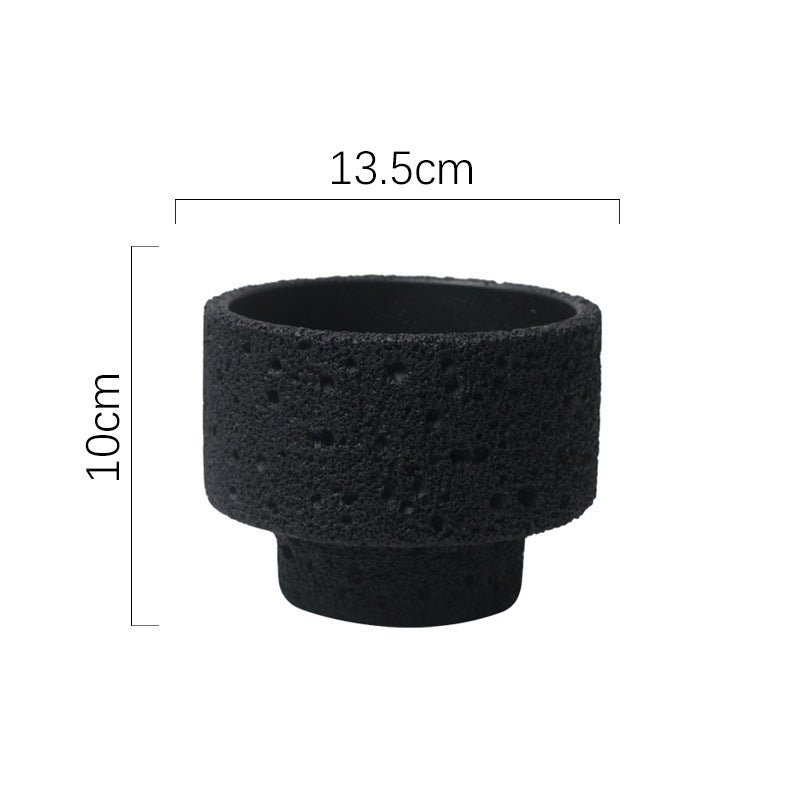 Northern European-style Cement Flower Pot Ceramic Matte