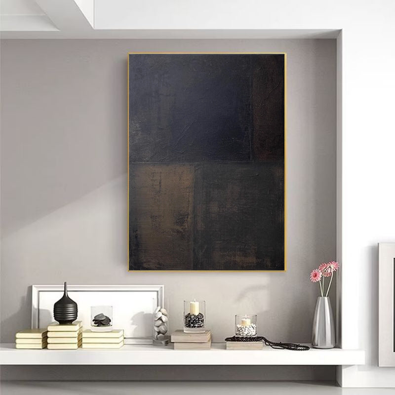 Black Abstract  Oil Painting