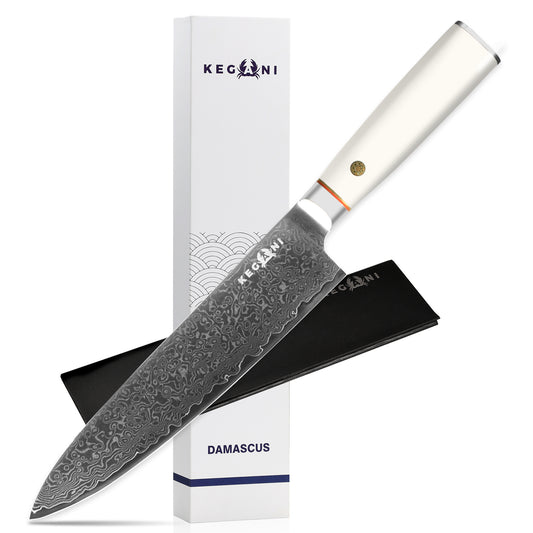 Kegani Chef's Knife - 8 Inch Professional Damascus