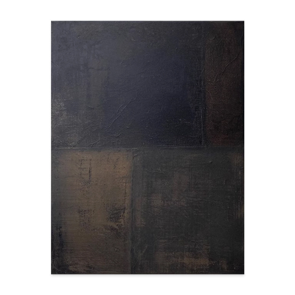 Black Abstract  Oil Painting