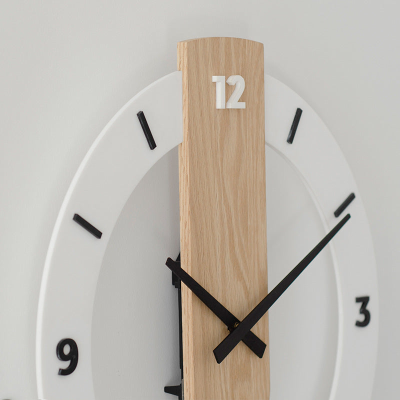 Nordic Modern Solid Wood Wall Watch