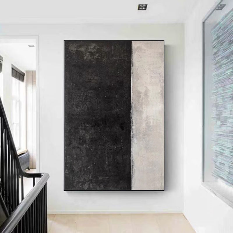 Black Abstract  Oil Painting