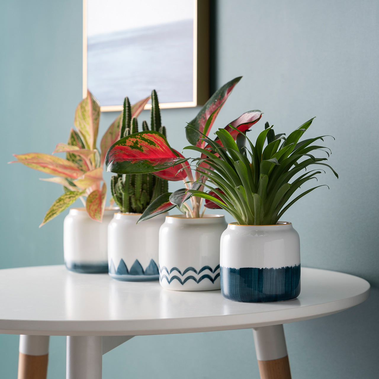 Creative Modern Style Hand-painted Ceramic Flower Pot
