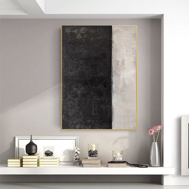 Black Abstract  Oil Painting