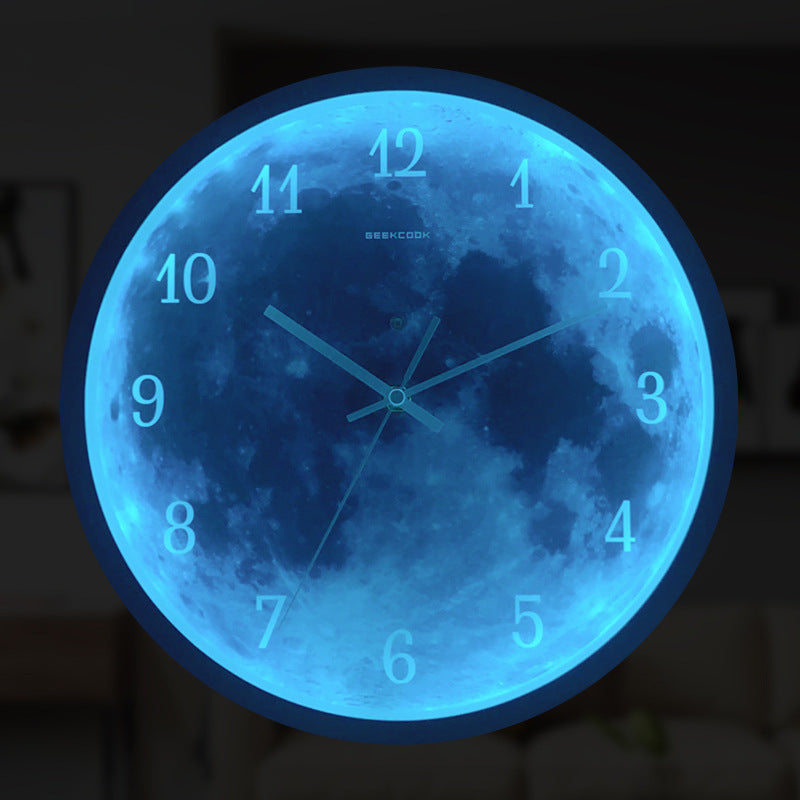 12-inch Wall Clock Blue Moon