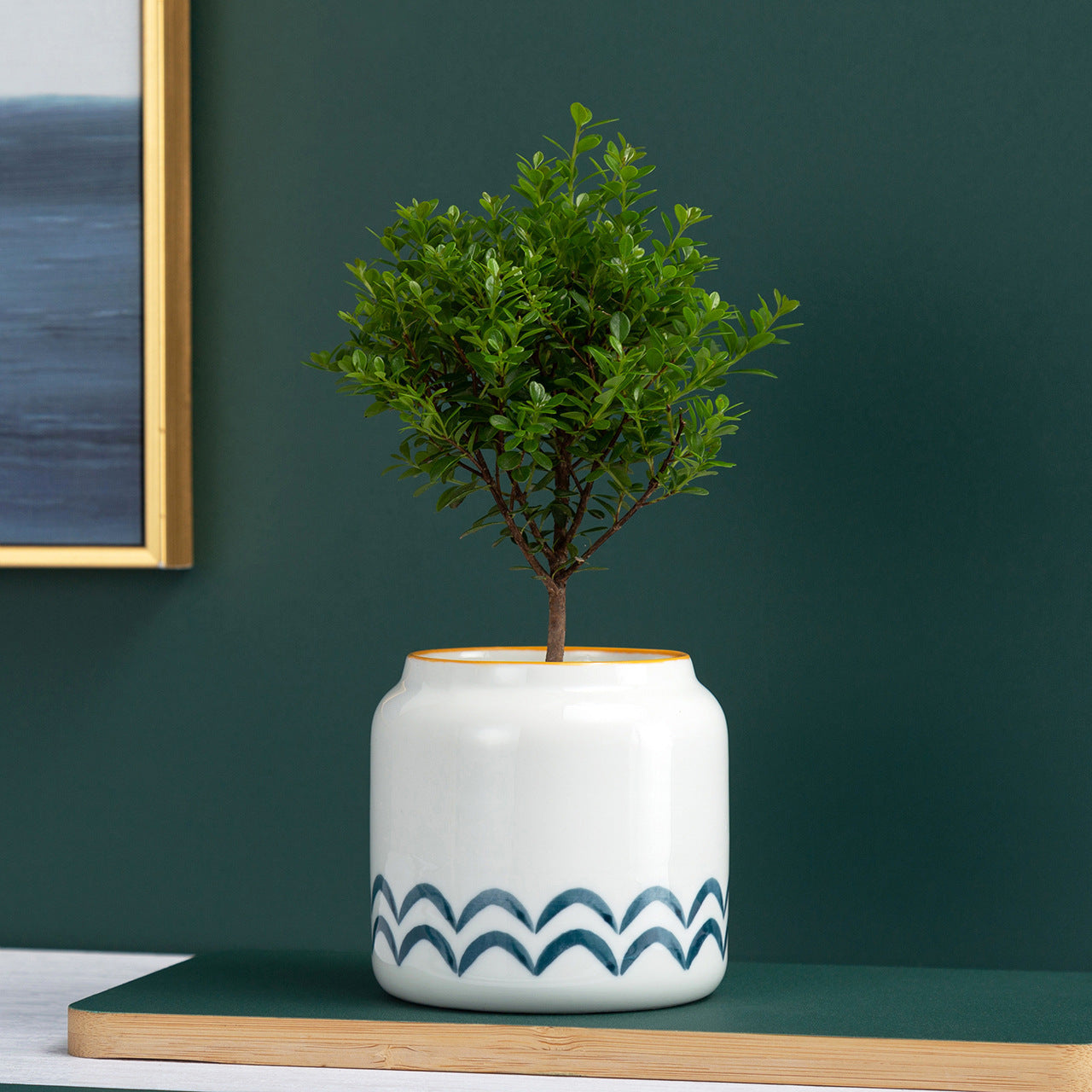 Creative Modern Style Hand-painted Ceramic Flower Pot