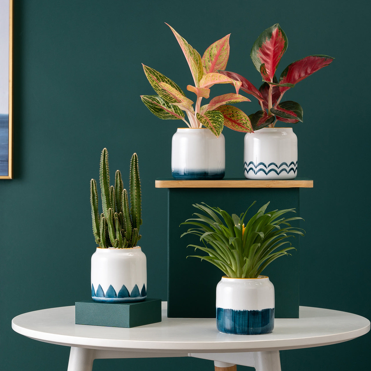 Creative Modern Style Hand-painted Ceramic Flower Pot