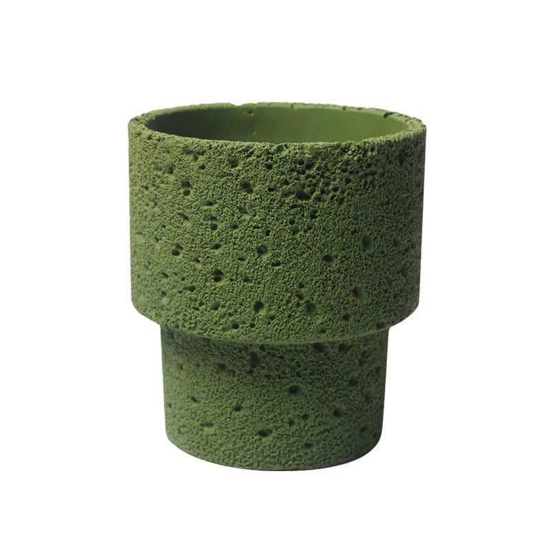 Northern European-style Cement Flower Pot Ceramic Matte