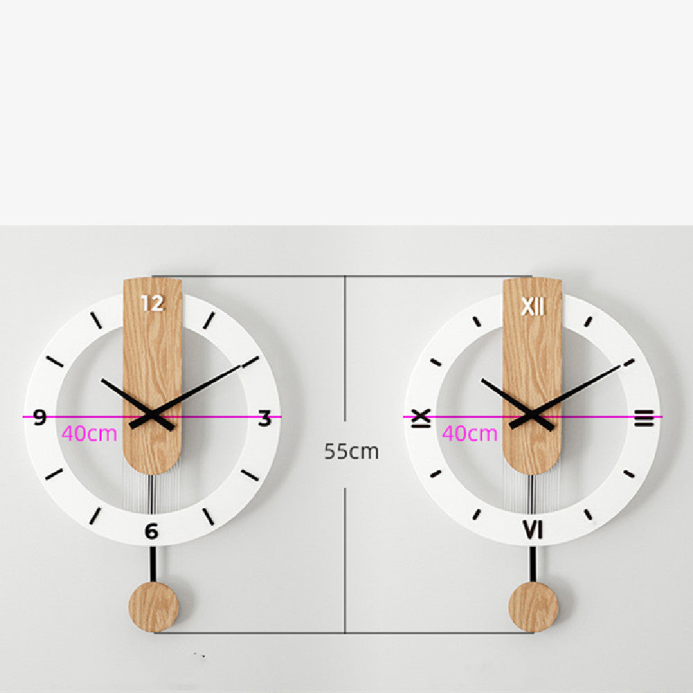 Nordic Modern Solid Wood Wall Watch