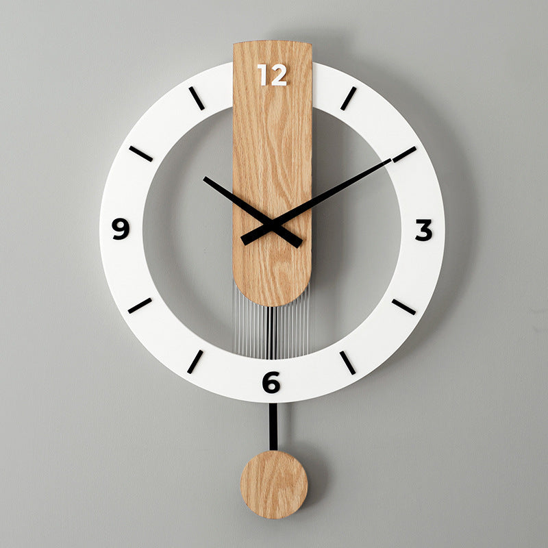 Nordic Modern Solid Wood Wall Watch