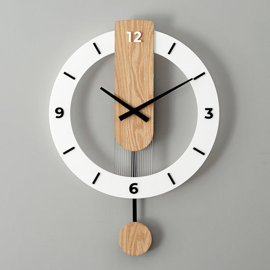 Nordic Modern Solid Wood Wall Watch