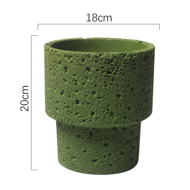 Northern European-style Cement Flower Pot Ceramic Matte