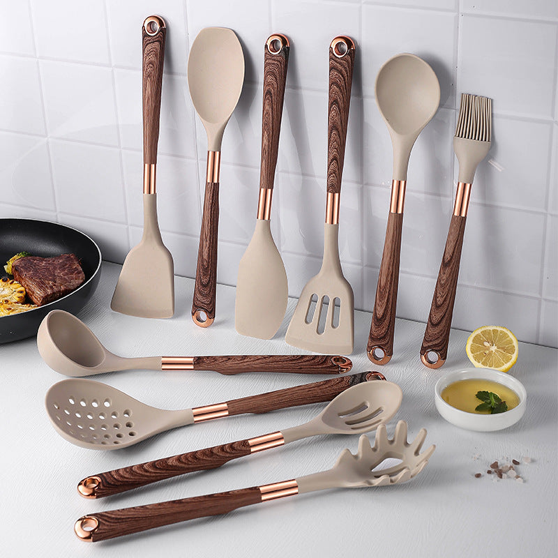 Silicone Kitchenware Set With Storage