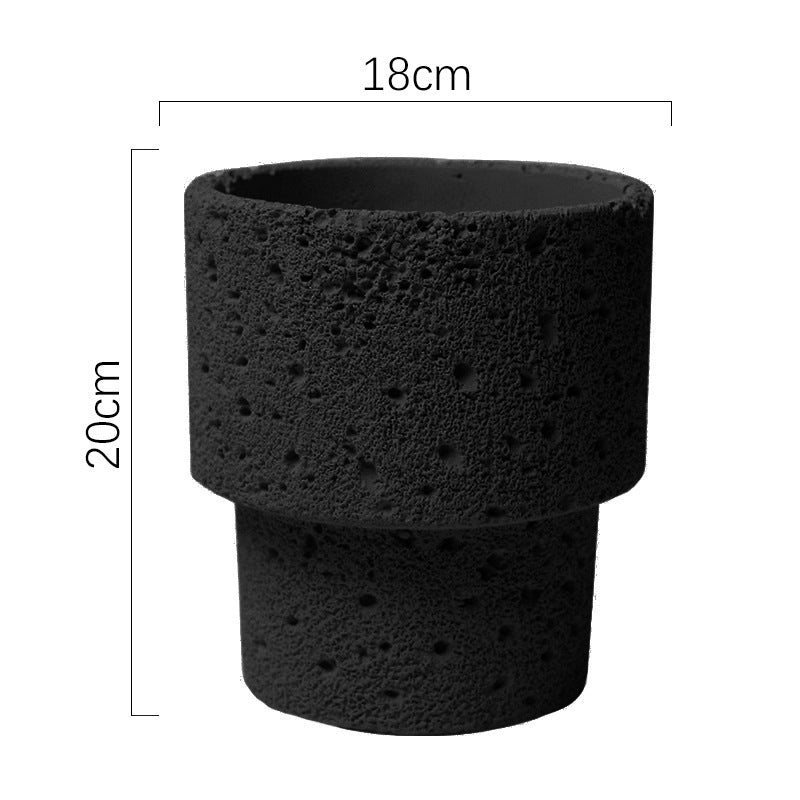 Northern European-style Cement Flower Pot Ceramic Matte