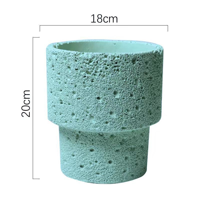 Northern European-style Cement Flower Pot Ceramic Matte