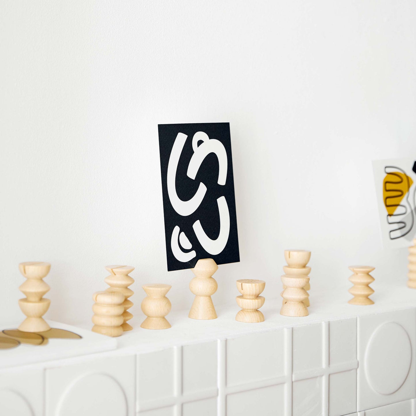 Totem Picture / Postcard Stands - Set of 5 Tall