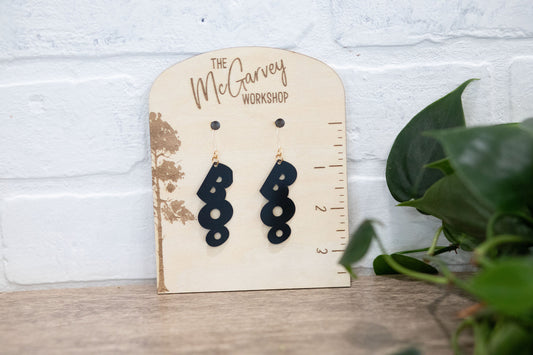 Boo Earrings, Halloween Earrings,  Plastic Earrings, Hypoallergenic-0